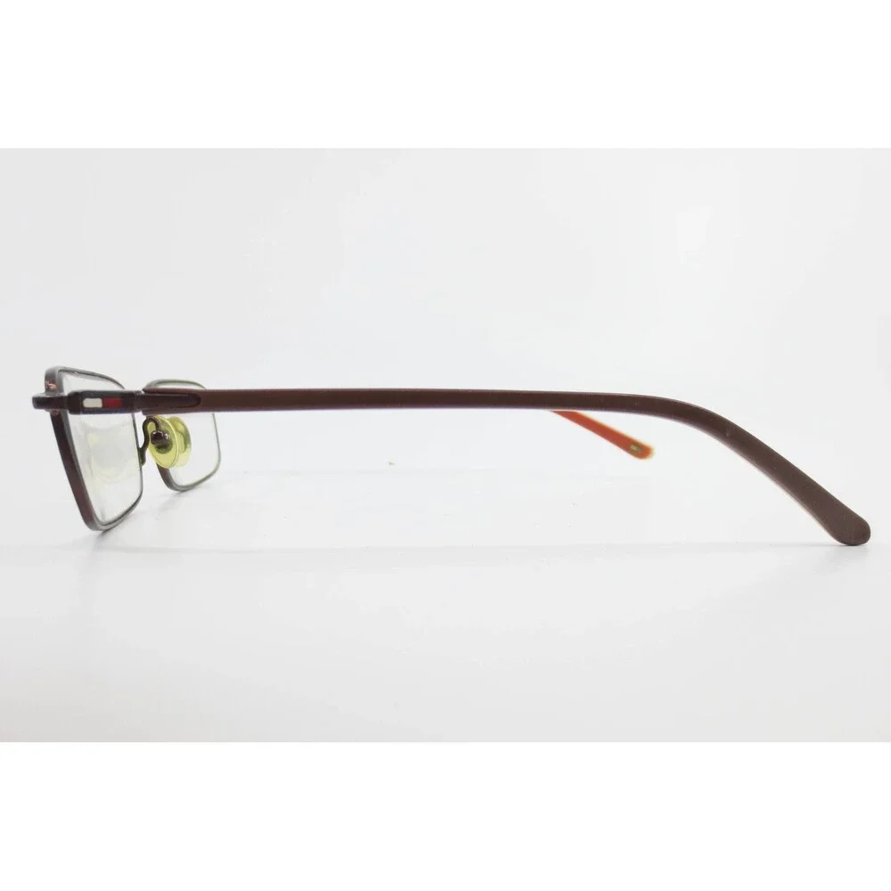 Tommy Hilfiger Brown Orange Rectangular Eyeglasses Frames 53-17-135 BRN TH 46